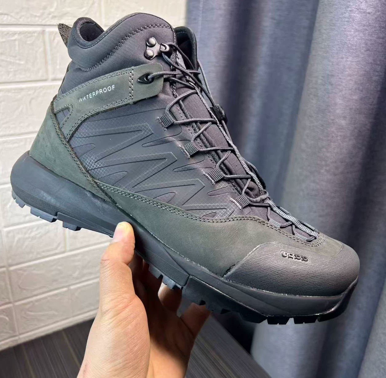 Hunting Outdoor Brands - Wysokie skórzane buty trekkingowe męskie luksusowe