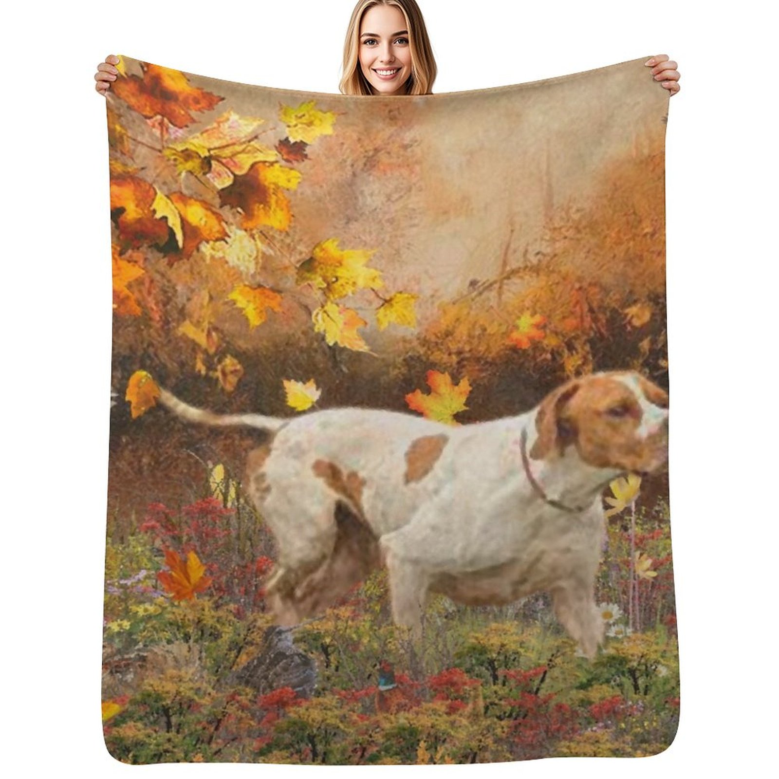 Outdoor Hunting Blanket - Koc myśliwski z motywem angielskich psów