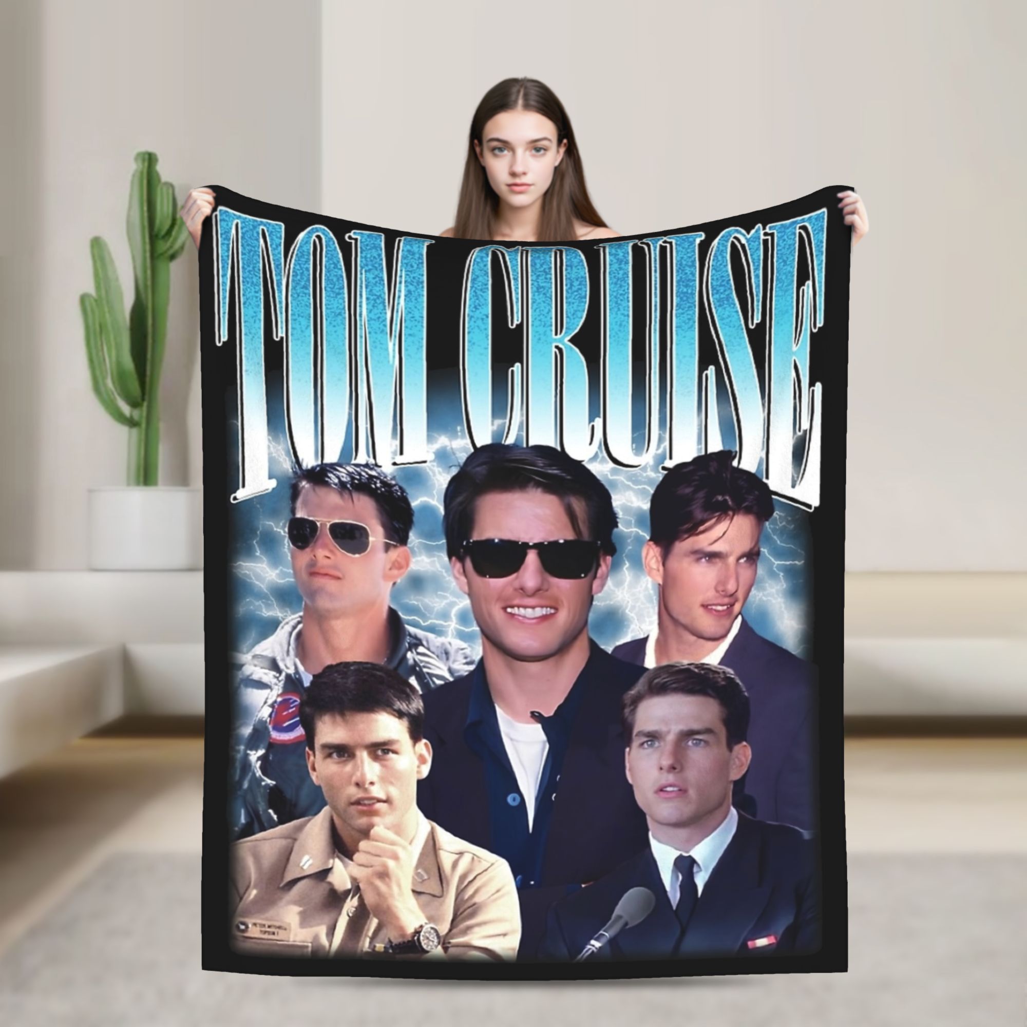 Outdoor Hunting Blanket - Koc flanelowy Tom Cruise z lat