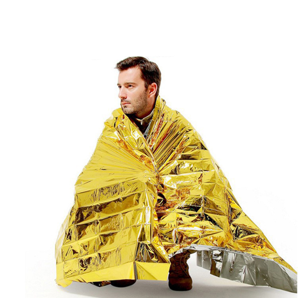 Outdoor Hunting Blanket - Folia termoizolacyjna, lekka, wodoodporna mata ratunkowa,
