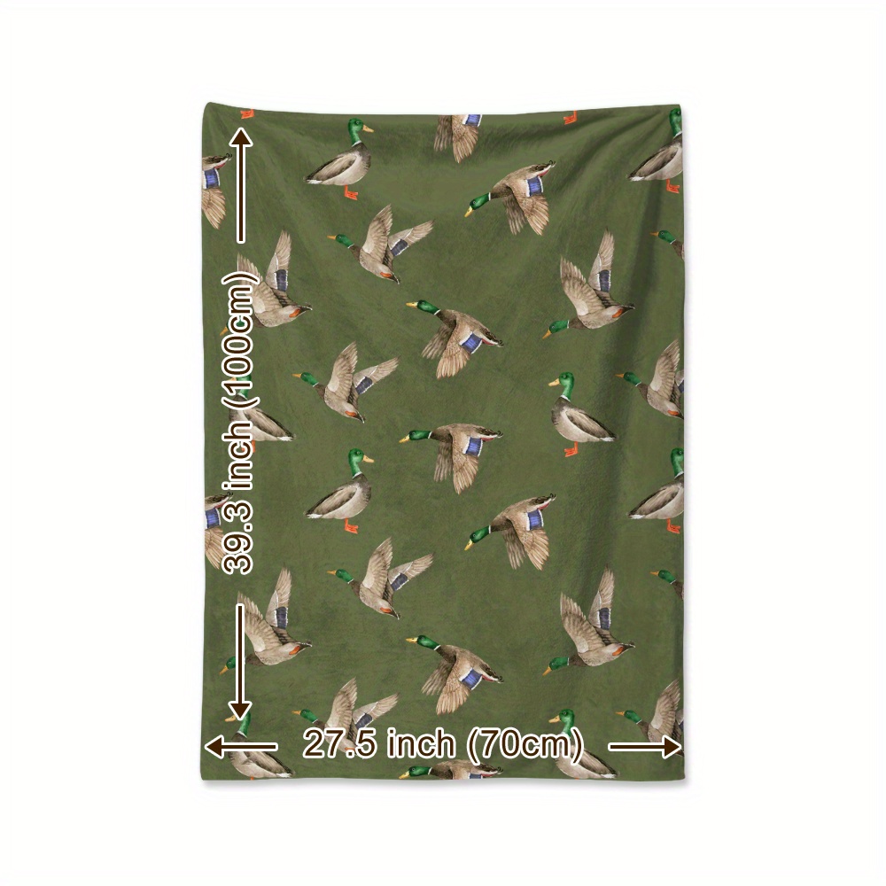 Koc polarowy z motywem kaczki  – Outdoor Hunting Blanket recenzja i cena