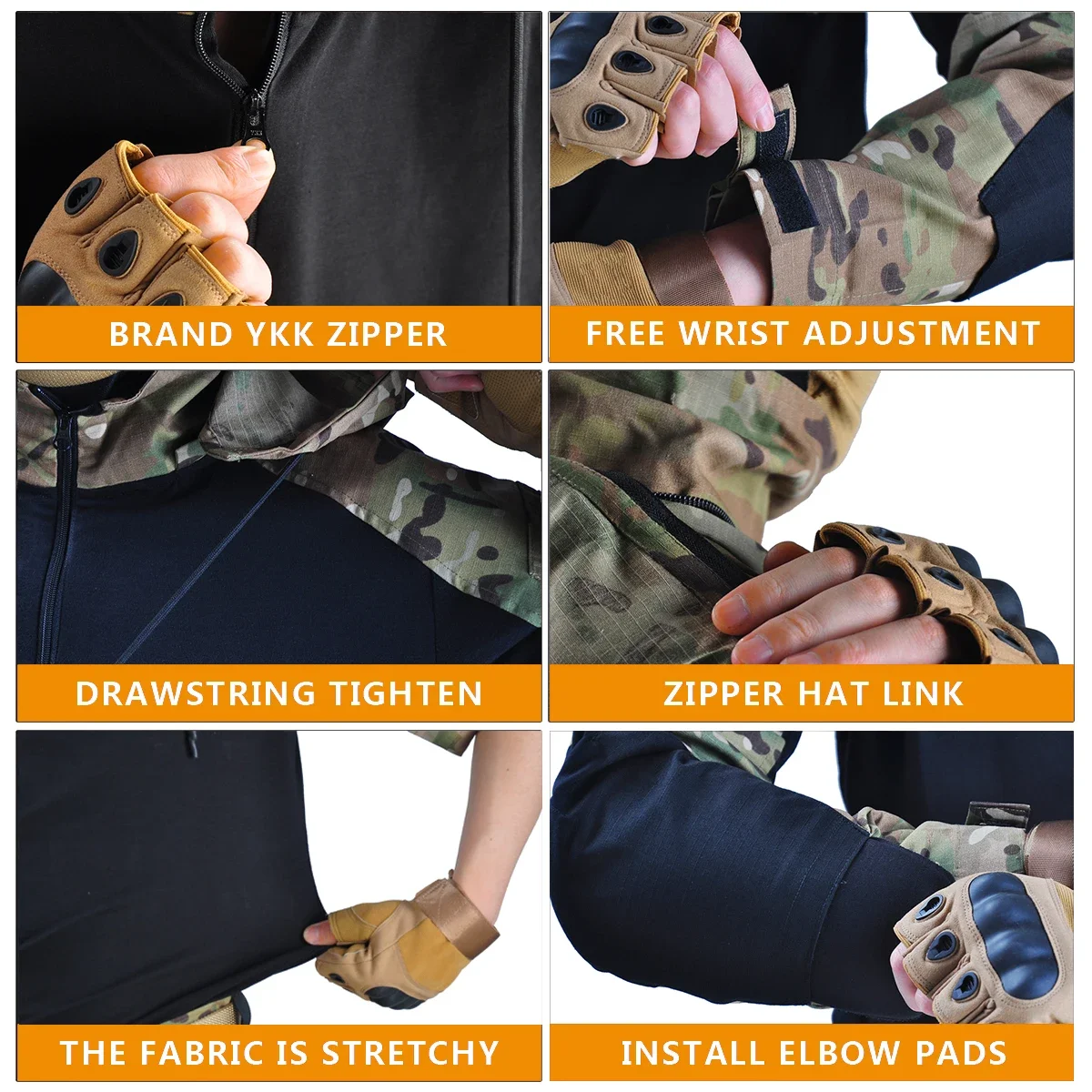 Camo Combat T-Shirt z kapturem – Hunting Outdoor Clothing recenzja i cena
