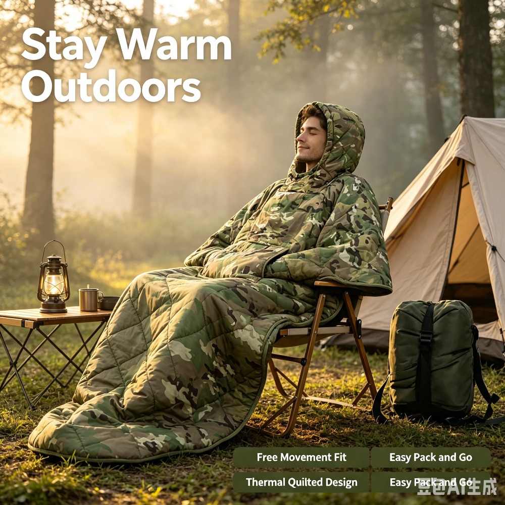 Koc kamuflażowy wodoodporny iz – Outdoor Hunting Blanket recenzja i cena
